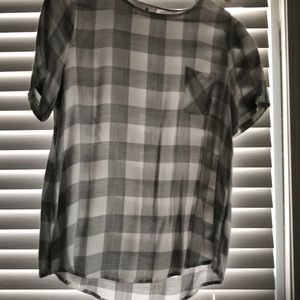 Plaid blouse